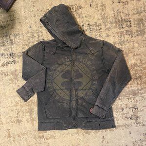 Vintage Light Weight Affliction Hoodie: Death Riders